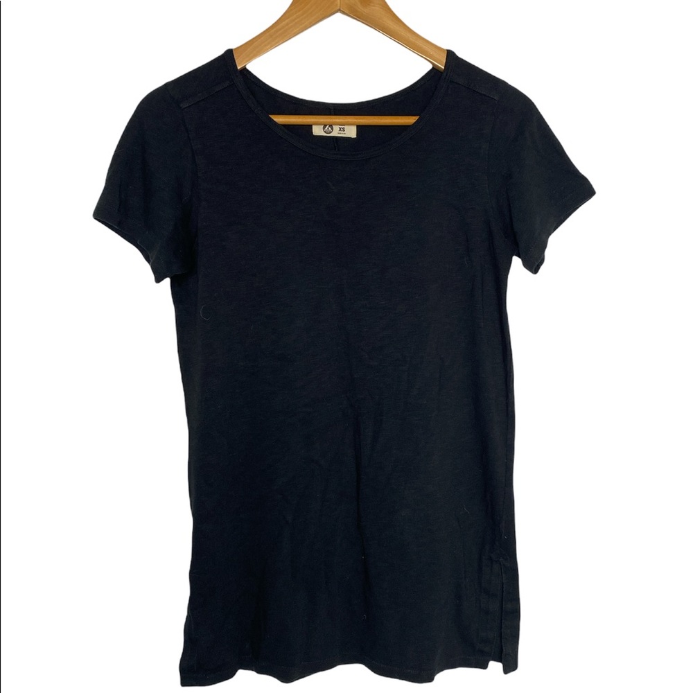 American Giant Women’s Black Cotton T Shirt XS